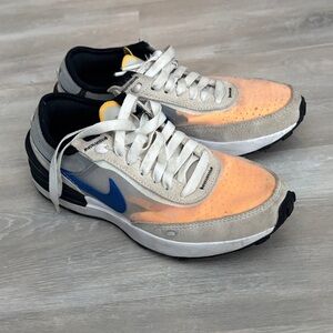 Nike Beige and Blue Athletic Shoes